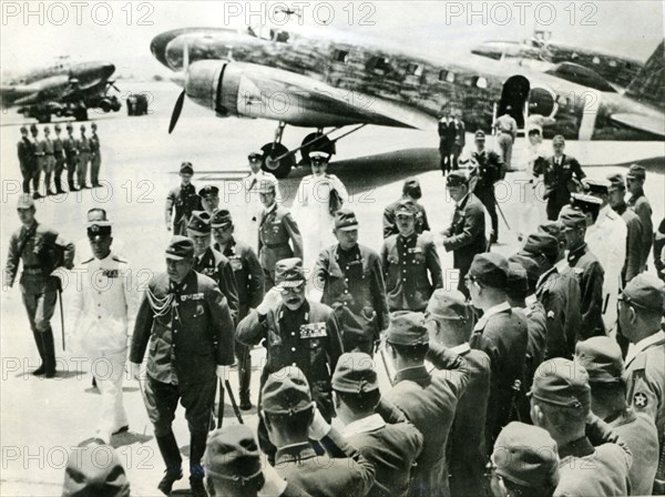 Japanese Premier Tojo aarriving at the Manila Airport