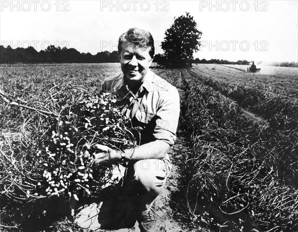 Jimmy Carter on his peanut farm in Plains