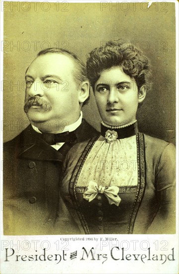 Grover Cleveland and wife