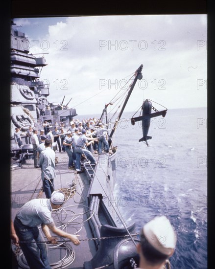USS NEW MEXICO crewmen, 1944