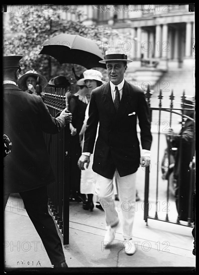 Franklin D. Roosevelt at White House, c1917