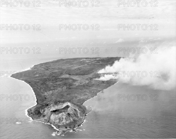 D-2 day naval and air bombardment on Iwo Jima