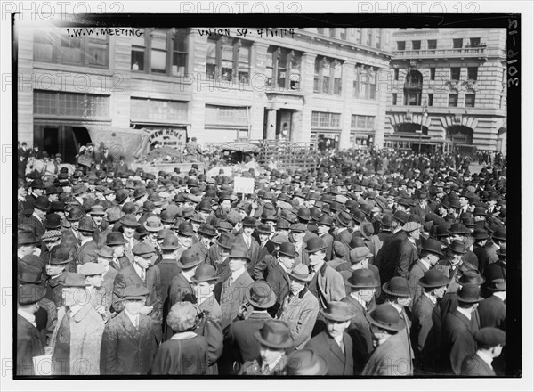 Industrial Workers of the World rally in NYC, 1914