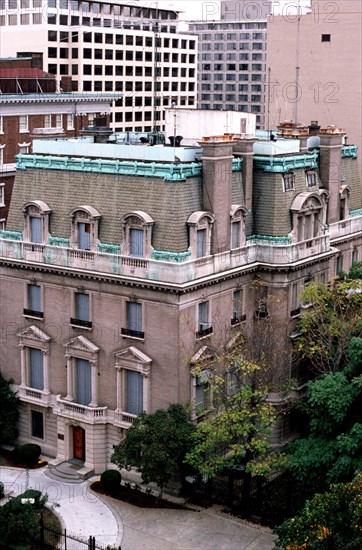 An elevated exterior view of the Soviet Embassy building