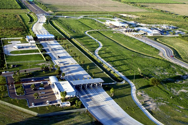 South Texas McAllen Aerial of Vehicle Entry Point