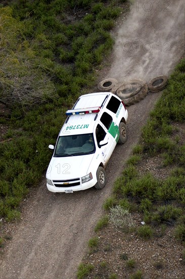 South Texas McAllen aerials of Border Patrol