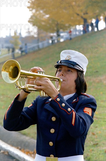 A woman Marine sergeant