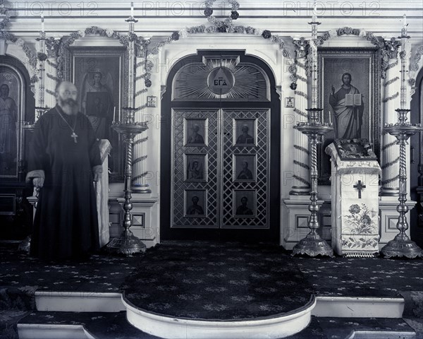 Interior Of St Paul Church With Priest