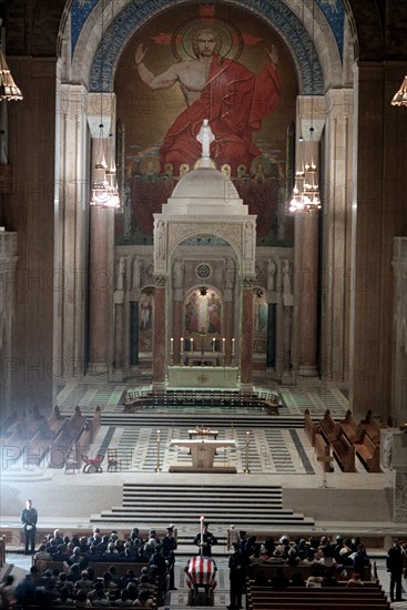 The funeral of an army soldier