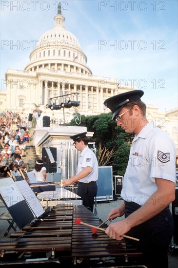 The U.S. Air Force Band gives an evening concert