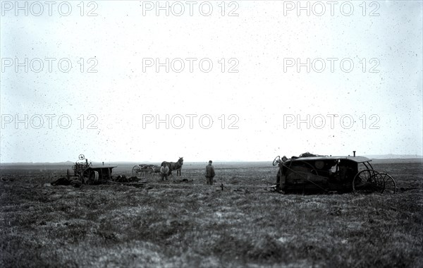 Tractor Stuck in Meadow