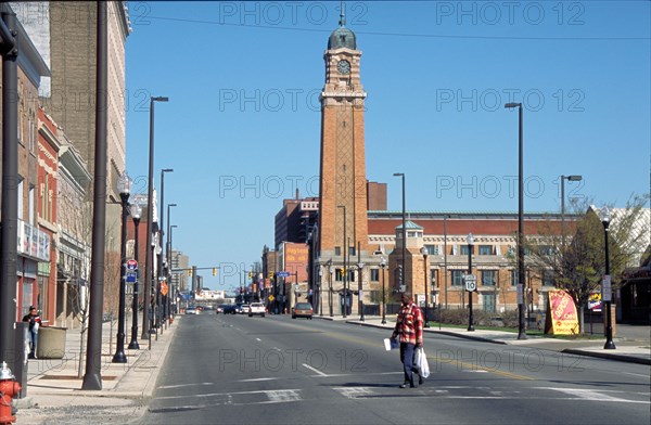 2003 Man crossing street in Cleveland