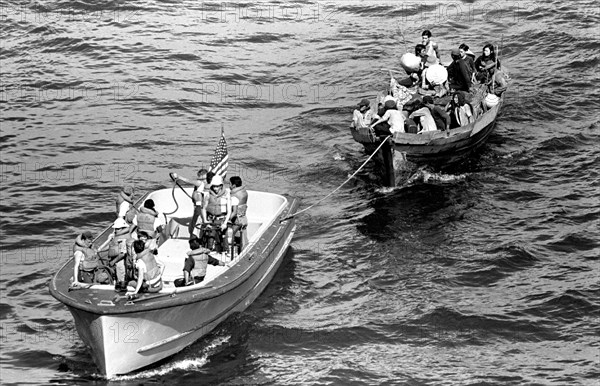 Life boat from the USS BLUE RIDGE