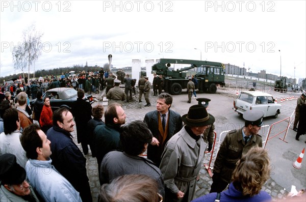 Opening in the Berlin Wall at Potsdamer Platz