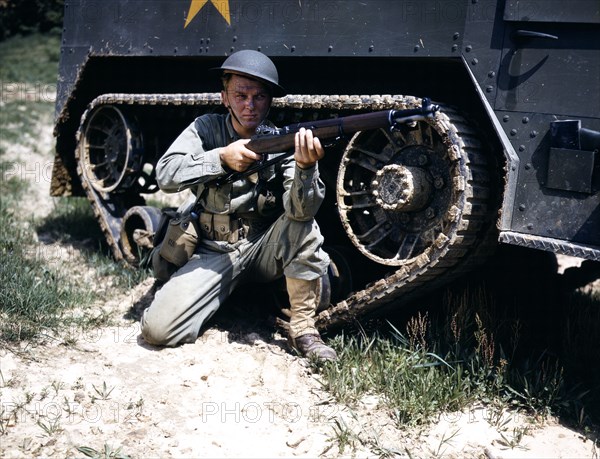 A young soldier of the armored forces