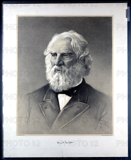 American Poet Henry Wadsworth Longfellow ca 1888