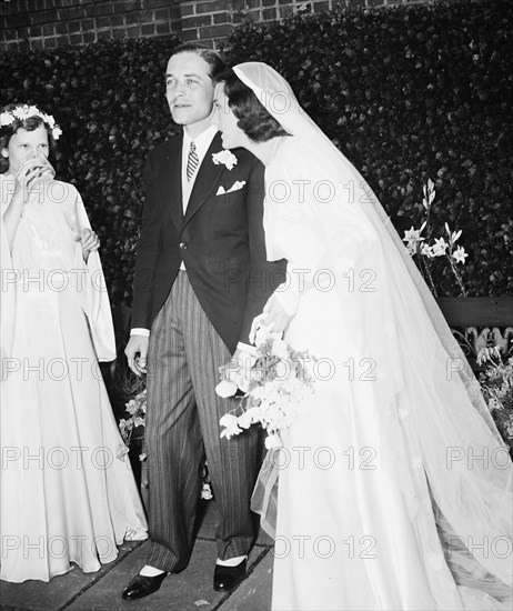 Bride and groom at their wedding