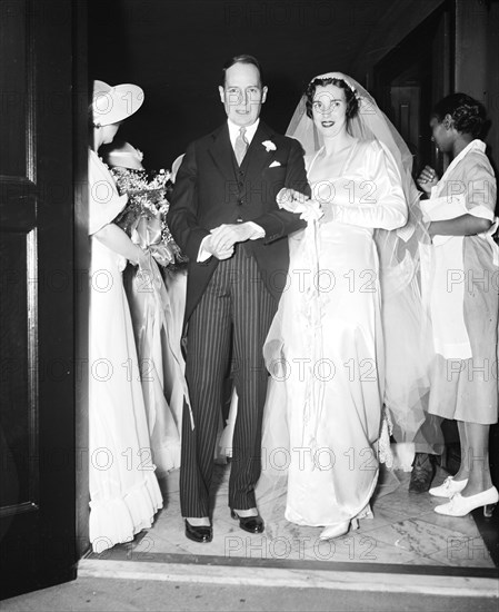 Bride and Groom at their wedding