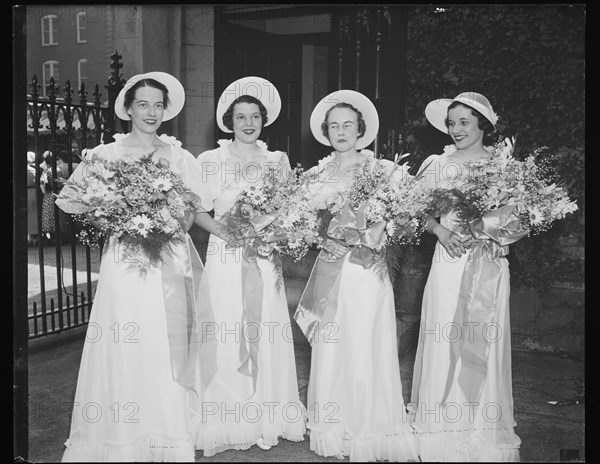 Bridesmaids at a wedding