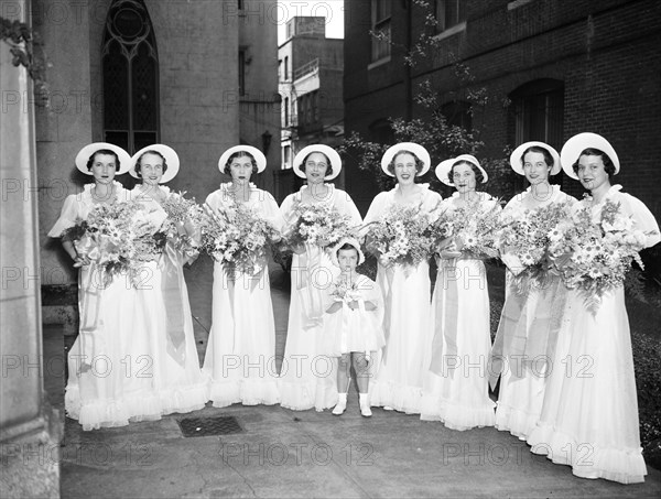 Bridesmaids at a wedding