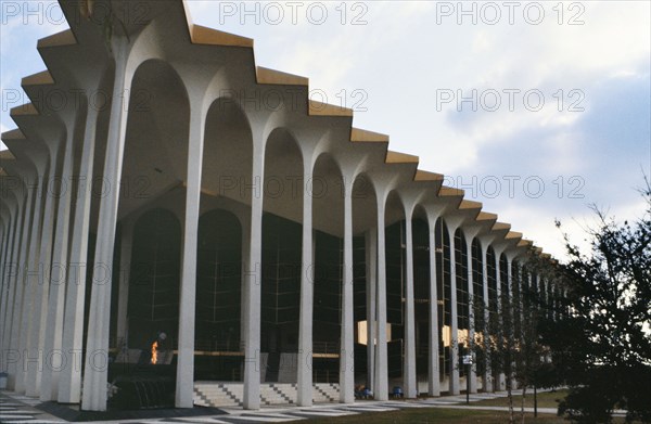 Buildings on the campus of Oral Roberts University in Tulsa Oklahoma