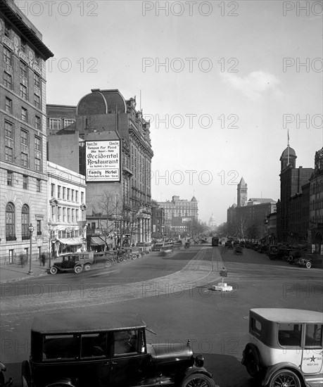 Cars on Pennsylvania Avenue in Washington D.C.