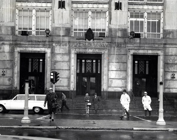 Department of Public Works Building Displaying Fallout Shelter Signs