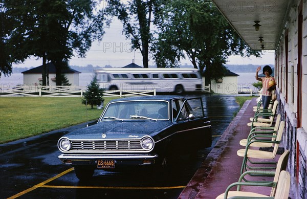 Dodge automobile parked