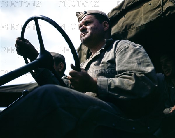 Driver of Marine truck at New River