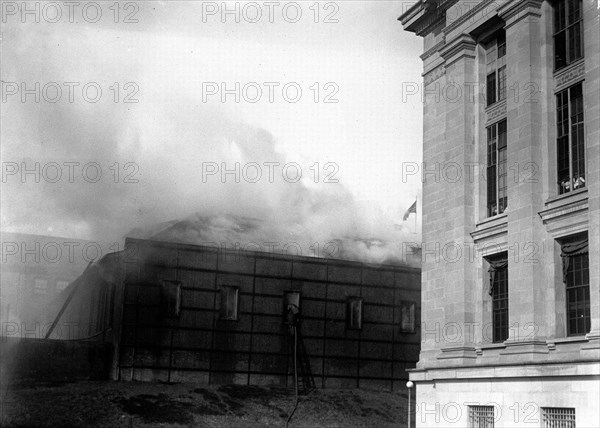 Fire at Bureau of Engraving and Printing