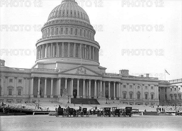 Inagural stands at the U.S. Capitol ca. 1917