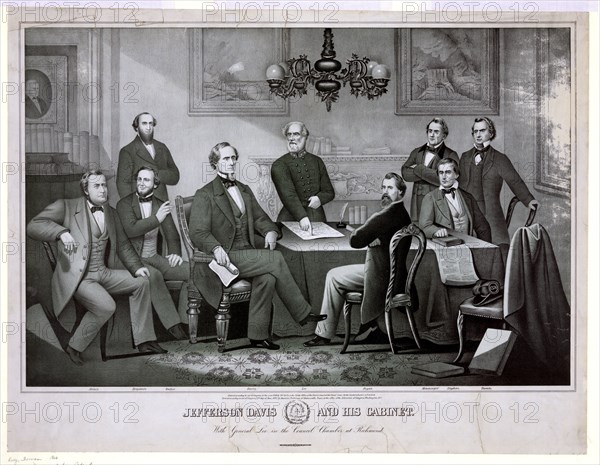 Jefferson Davis and his cabinet