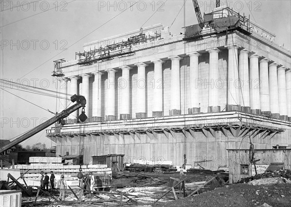 Lincoln Memorial Under Construction