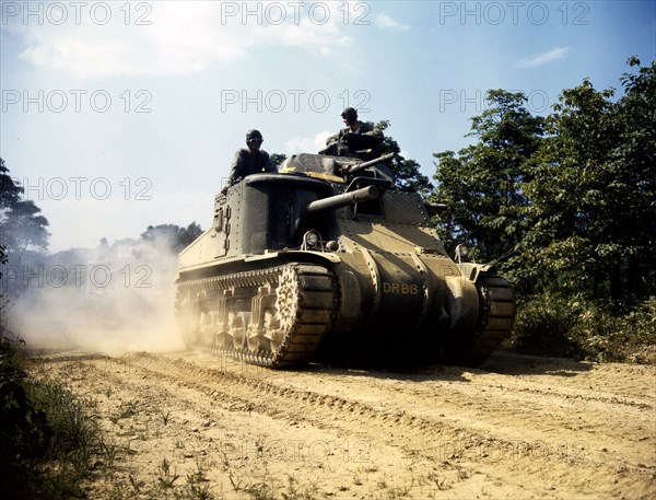 M-3 tanks in action