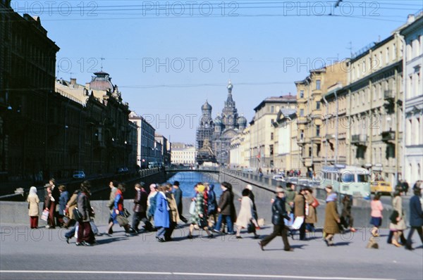 Moscow street scene ca. May 1978