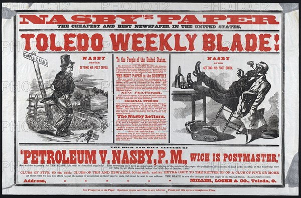 Nasby's paper ca 1868