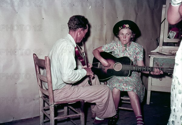 Orchestra at square dance in McIntosh County