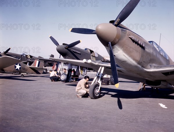 P-51 ('Mustang') fighter planes