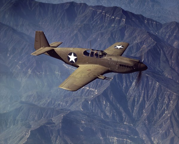 P-51 'Mustang' fighter in flight