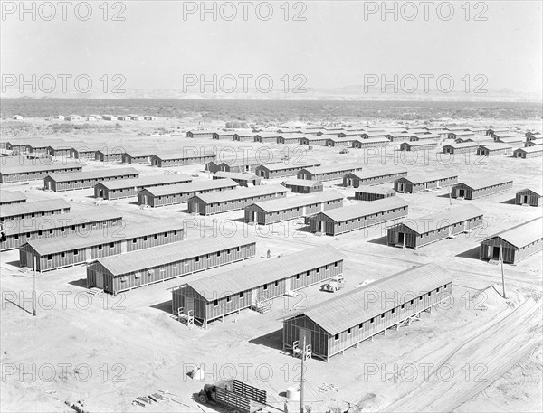 Living quarters of evacuees of Japanese ancestry