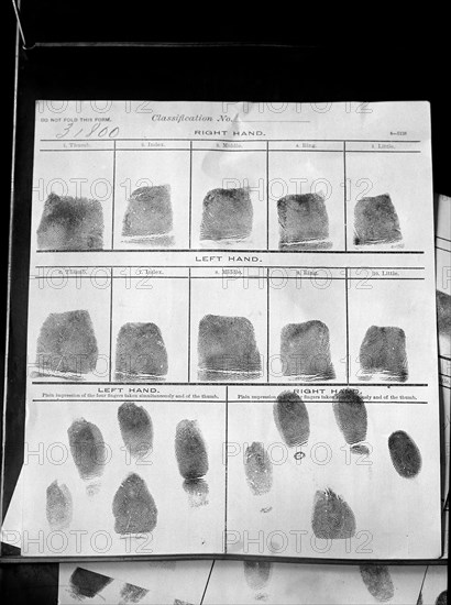 Records from the fingerprint bureau