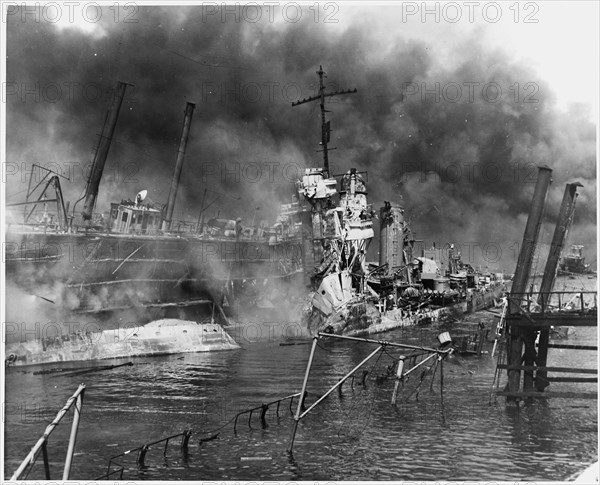 Remains of the destroyer USS SHAW