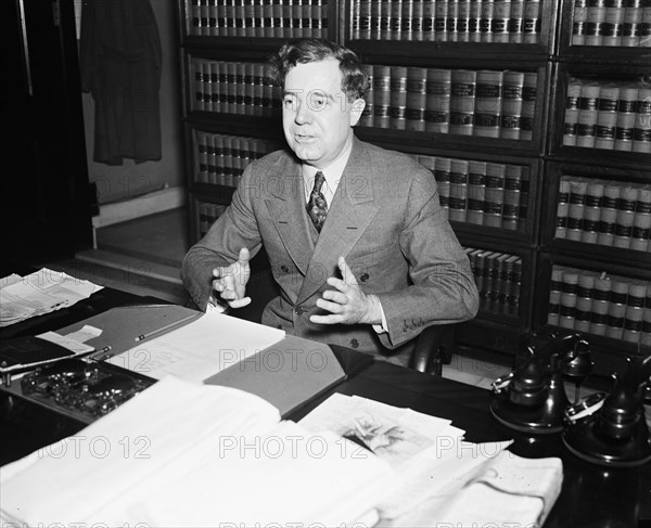 Senator Huey P. Long from Louisiana in January 1935