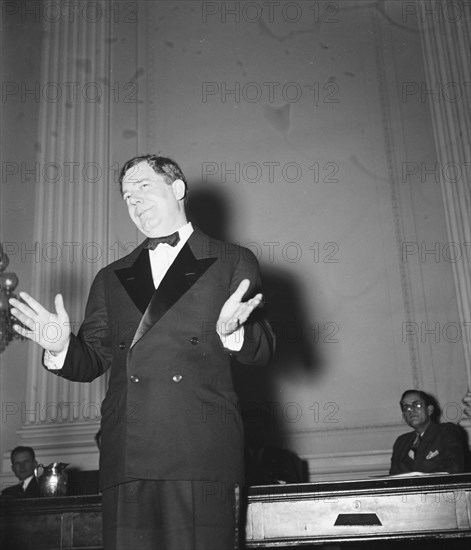 Senator Huey P. Long speaking in early 1935