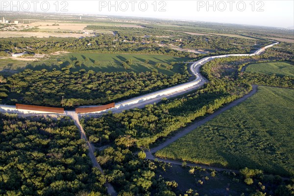 South Texas McAllen Fenceline Aerial