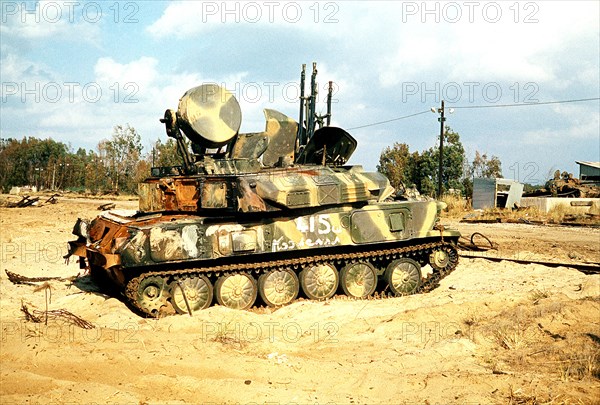 Soviet-built ZSU-23-4 quad 23mm self-propelled anti-aircraft gun