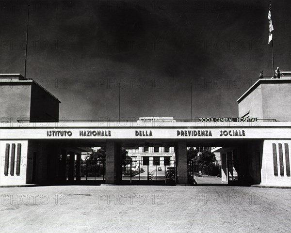 The entrance to the 300th General Hospital