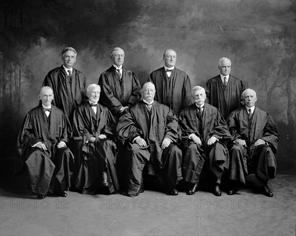 United States Supreme Court ca. 1920s  Left to Right Front Row