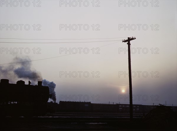 View in a departure yard at C & NW RR's