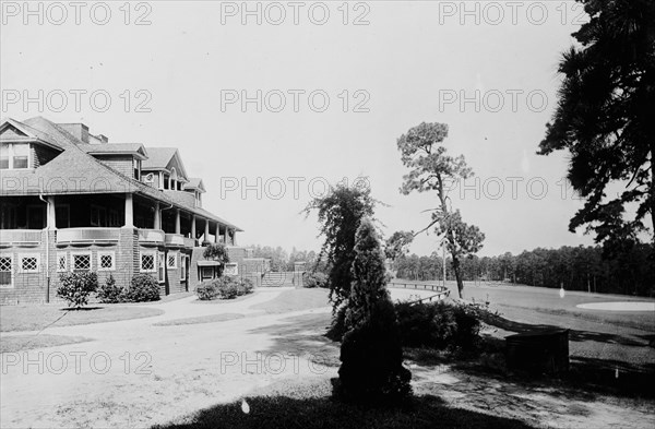 View of country club and golf course in Augusta Georgia